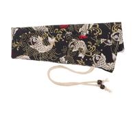 SUPVOX Bolsa para Mazos de Batería Negra de Algodón Resistente Diseño Delicado para Viaje y Uso al Aire Libre, Funda Portátil para 2-3 Pares de Baquetas