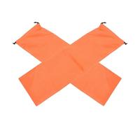 SUPVOX Bolsa para Postes de Tienda de Campaña Cordón, 25x80 Cm, 2 Unidades, Color Naranja, Estuche Portátil para Bastones de Senderismo y Trekking, Organizador para Camping y