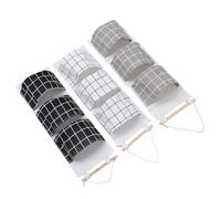 SUPVOX Bolsas Colgantes de Lino y Algodón 3 Piezas, Organizador de Pared 3 Bolsillos para Almacenamiento Doméstico, Dormitorio y Oficina, Diseño Moderno y Funcional (,)