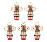 SUPVOX Boquillas Nebulizadoras de Latón para Aspersor de Jardinería 5 Piezas Boquilla de Riego para Pulverización Fina Accesorio para Sistema de Nebulización Exterior y Refrigeración