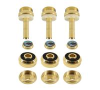 SUPVOX Botones de Dedo para Trompeta Pequeño Juego de 12 Piezas Color Dorado Borde, Hebilla de Pistón Metálica para Reparación y Accesorios de Instrumentos Musicales, Uso Práctico