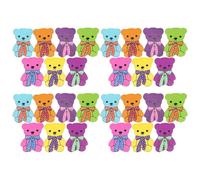 SUPVOX Botones de Madera Decorativos Diseño Oso Dibujos Animados, 50 Unidades, 2 Agujeros, para Coser Ropa Delicada, Manualidades DIY y Decoración Textil