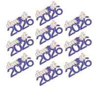 SUPVOX Broche Conmemorativo de Graduación 2026 de Aleación de Zinc, 10 Piezas, Pin de Birrete para Ropa y Accesorio de Temporada Adecuado para Fiestas y Recuerdos de Graduación