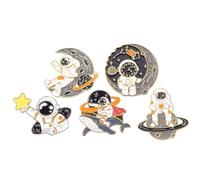 SUPVOX Broche de Astronauta Esmalte Lindo, Broche Decorativo de Aleación Resistente, Pin Pequeño para Mochila y Ropa Casual, Accesorio Unisex para Obsequio y Uso Diario