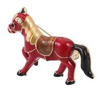 SUPVOX Broche de Caballo Rojo Vintage para Mujer Pin Decorativo de Esmalte Símbolo de Suerte y Pasión Accesorio Elegante para Carnaval Navidad y Regalos Obsequios