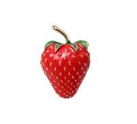SUPVOX Broche de Fresa Esmaltado para Niñas, Alfiler Decorativo para Ropa y Bufandas, Ramillete Pequeño de Metal Seguro y Duradero, Accesorio Infantil para Vestidos y Bolsos