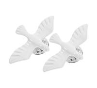 SUPVOX Broche de Paloma Paz 2 Piezas, Accesorio Religioso de Comunión, Pin de Solapa de Pájaro Espiritual, Diseño Detallado, Decoración para Ceremonias, Tamaño Pequeño, Color Blanco