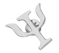 SUPVOX Broche Decorativo de Aleación en Plata Diseño Retro de Símbolo Psicológico, Alfileres de Letras Versátiles y Resistentes al Desgaste para Ropa y Bolsas