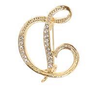 SUPVOX Broche Inicial Letra D para Mujer y Hombre, Accesorio de Aleación Pulida, Pin Creativo para Ropa y Mochila, Complemento de Moda para Traje, Camisa y Camiseta, Uso Versátil