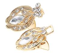 SUPVOX Broche para Bufanda Pedrería Clip Dorado para Chaquetas y Suéteres Accesorio de Aleación de Zinc para Ropa y Cárdigans Cierre Decorativo Vintage para Cuello Sujetador