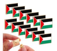 SUPVOX Broche para Ropa Bandera de Palestina, 12 Pines Cuadrados de Aleación 2,5x1,8 Cm, Broche para Bufanda y Chal, Accesorio Decorativo para Prendas y Mochilas