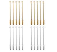 SUPVOX Broches de Aguja para Ropa 50 Mm, Imperdibles Largos de Cobre, 40 Piezas Mixtas Dorado y Plateado, Accesorios DIY para Mujer, Prendas y Manualidades, Paquete 20 Juegos