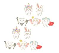 SUPVOX Broches de Dientes de Aleación de Zinc 10 Piezas Cierre de Seguridad Broches para Ropa y Chal Accesorios Decorativos para Suéteres Mochilas y Bufandas Diseño de Dibujos