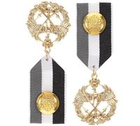 SUPVOX Broches Decorativos y Medallas de Fiesta para Niños, Tamaño Pequeño, Aleación Metálica y Cinta, Alfiler, Premios de Juegos Infantiles para Cumpleaños y Disfraces, 2 Piezas