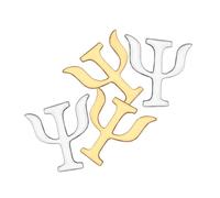 SUPVOX Broches Símbolo de Psicología Aleación Fina Set de 4 Piezas 2 Dorados y 2 Plateados Accesorios Vintage para Ropa Obsequio Decorativo para Mujeres y Niñas Cumpleaños o Eventos