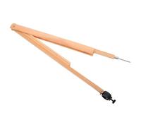 SUPVOX Brújula Didáctica de Madera para Pizarra con Clip Porta Tizas, Compás Profesional Multifuncional para Dibujo Técnico y Enseñanza Escolar en Aula