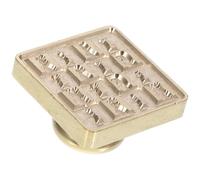 SUPVOX Cabezal de Sello de Cera de Latón para Lacre 2,5 Cm Diseño Tablero de Ajedrez, Accesorio Práctico para Sobres y Manualidades Diy, Sello Decorativo para Cartas y Regalos