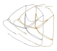 SUPVOX Cadena Corporal de Joyería para Mujer Diseño Ajustable y Aleación de Rhinestone, 2 Piezas para Cumpleaños y Graduaciones, Resistente y Elegante