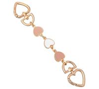 SUPVOX Cadena de Aleación para Bolso Color Rosa Diseño de Corazón, Correa Extensible para Bolso de Repuesto, Accesorios para Bandolera Mujer, Adecuado para Uso Diario, Trabajo y Viajes