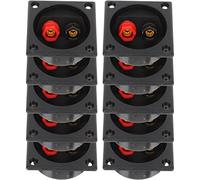 SUPVOX Caja De 10 Uds. Caja De Conexiones De Audio Dispositivo Conector De Altavoz Subwoofers De Audio Para Coche Placa Redonda De Encuadernación Cable De Bocina Portátil Abdominales