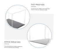 SUPVOX Caja de Almacenamiento Acrílica Transparente para con Tapa Antidespolvoreo Vitrina Expositora Apilable para Colecciones Protección Duradera contra Polvo y Humedad