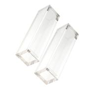 SUPVOX Caja de Almacenamiento de Dados Magnética Transparente para 6 Dados de 16 Mm, Contenedor Acrílico Compacto para Jugadores, Estuche Portátil para Juegos de Mesa, Set de 2 Unidades