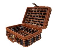 SUPVOX Caja De Almacenamiento Forma De Maleta Contenedor Para Caja Para Bodas y Accesorios Mediano Para De y Almacenamiento De Artículos