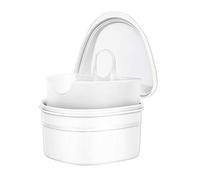SUPVOX Caja de Baño para Dentadura Postiza con Contenedor de Red Estuche Funda para Dentaduras Protesis Dental