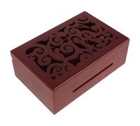 SUPVOX Caja de Música de Madera Tallada Vintage Manivela de 30 Notas, Kit de Accesorios DIY para Proyectos Musicales, Estuche Decorativo para Manualidades y Regalos Creativos