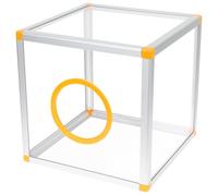 SUPVOX Caja de Rifa Transparente Acrílica 25x25x25 Cm para Eventos, Donaciones y Concursos, Urna Electoral Multifuncional para Billetes y Sorteos, Adecuado para Fiestas y Bodas