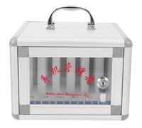 SUPVOX Caja de Seguridad para Teléfonos Móviles Cierre de Combinación de 6 Dígitos Transparente Resistente Portátil y Montable en Pared Adecuado para Oficinas Escuelas y