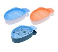 SUPVOX Caja de Siembra Hidropónica para Hierba Gatera 3 Piezas Maceta Doméstica sin Tierra Plástico Ligero y Resistente Diseño Transpirable Cultivo Interior para Gatos Colores