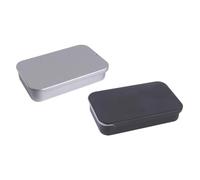 SUPVOX Caja Fácil de Operar de Acero Inoxidable 2 Piezas para Comida de Pájaros Tapa Deslizante y Gran Capacidad para Uso en Interiores y Exteriores