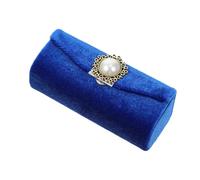 SUPVOX Caja para Guardar Pintalabios, Caja de Tela para Guardar Lápices Labiales, Estilo Retro, Azul, con Espejo, Ligera, Protege el Pintalabios y Cosméticos, para Madre o Novia,