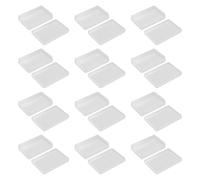 SUPVOX Caja Rectangular Transparente para Cartas de Póker 94X64X22 MM 12 Piezas Estuche Plástico Compacto para Almacenamiento y Protección de Cartas de Póker