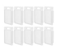 SUPVOX Caja Transparente Tipo Concha para Embalaje de Hardware y Productos Electrónicos 10 Unidades Plástico Resistente con Cierre a Presión Tamaño 88X30X123 MM Estuche Compacto para