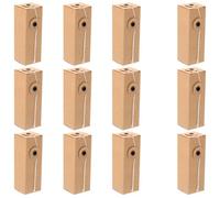 SUPVOX Cajas de Embalaje de Papel Kraft Pequeñas 12 Pcs para Cosméticos, Organizador para Lápiz Labial, Aceites Esenciales y Perfumes, Tamaño 3.1x3.1x9 Cm, Adecuado para Viajes y Regalos