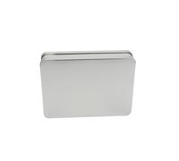 SUPVOX Cajas de Hojalata Cuadradas para Almacenamiento de Joyería y Manualidades Contenedor Portátil Ligero Caja de Almacenamiento Hogar Tamaño Adecuado para Objetos Pequeños