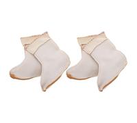 SUPVOX Calcetines para Botas de Lluvia Mujer 2 Pares Forro Térmico Interior Vellón de 20 Cm Talla M 39 Cálidos para Senderismo y Uso Outdoor Invierno