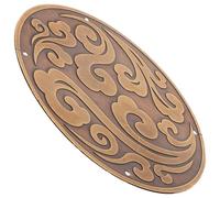 SUPVOX Calcomanía de Latón para Muebles de 11 CM, Aplique Tallado Vintage para Armarios y Puertas, Decoración de Estilo Chino, Uso en Hogar y Oficina