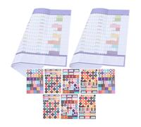 SUPVOX Calendario de Pared Grande 2026 Azul Marino 2 Piezas Planificador Anual Mensual para Hogar y Oficina Papel Resistente para Escribir y Organizar Eventos Familiares