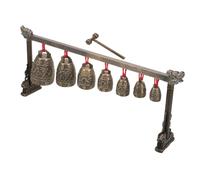 SUPVOX Campana China Instrumento Musical Instrumentos Musicales Asiáticos Campanas de Percusión Vintage Sonido Claro Coordinación Mano-Ojo Compacto para Decoración Hogar y Oficina