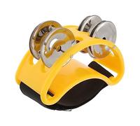 SUPVOX Campanillas para Diseño de Doble Accesorio Musical Educativo para Pies con Bandas Elásticas Sonido Brillante para Acompañamiento y Desarrollo de Coordinación Infantil