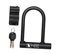 SUPVOX Candado para Bicicleta de Carretera y Montaña Cerradura Antirrobo Resistente con Grillete de Alta Seguridad y Soporte de Montaje Fácil para Protección Exterior