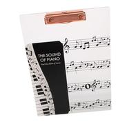 SUPVOX Carpeta de Partituras Tablero Acrílico Grueso Soporte Transparente para Coros de Piano Instrumentos Clip para Partituras de Director para Conciertos y Ensayos Musicales