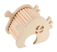 SUPVOX Casa de Madera para Hámster Resistente al con Escalera Refugio y Túnel para Pequeñas Mascotas Accesorio Duradero y Seguro para Jaulas