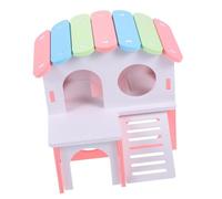 SUPVOX Casa para Hámster y Conejillo de Indias de PVC con Rampa, Espacio Privado y Juguete para Esconder, Adecuado para Mascotas Pequeñas y Crías