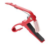 SUPVOX Cejilla de Guitarra de Aleación de Aluminio Roja, Clip de Afinación de Liberación Rápida para Guitarra Acústica y Eléctrica, Accesorio Ajustable para Instrumentos Musicales