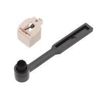 SUPVOX Cepillo de Terciopelo Limpiador de Discos y Aguja para Reproductor de Vinilo, Kit de Limpieza Antiestático para Tocadiscos, Accesorios Aplicables para Mantenimiento de Álbumes