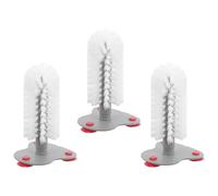 SUPVOX Cepillo para Caparazón de Tortuga con Roja 3 Unidades Cabezal Desmontable Compatible con Tortugas Acuáticas y Terrestres Limpiador Seguro para Acuarios y de Caparazón